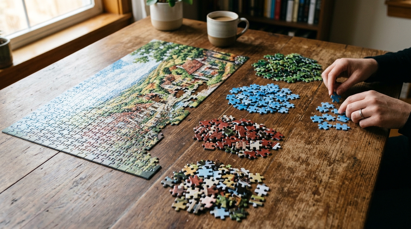 daily jigsaw puzzle reset illustration for Daily Jigsaw Puzzle